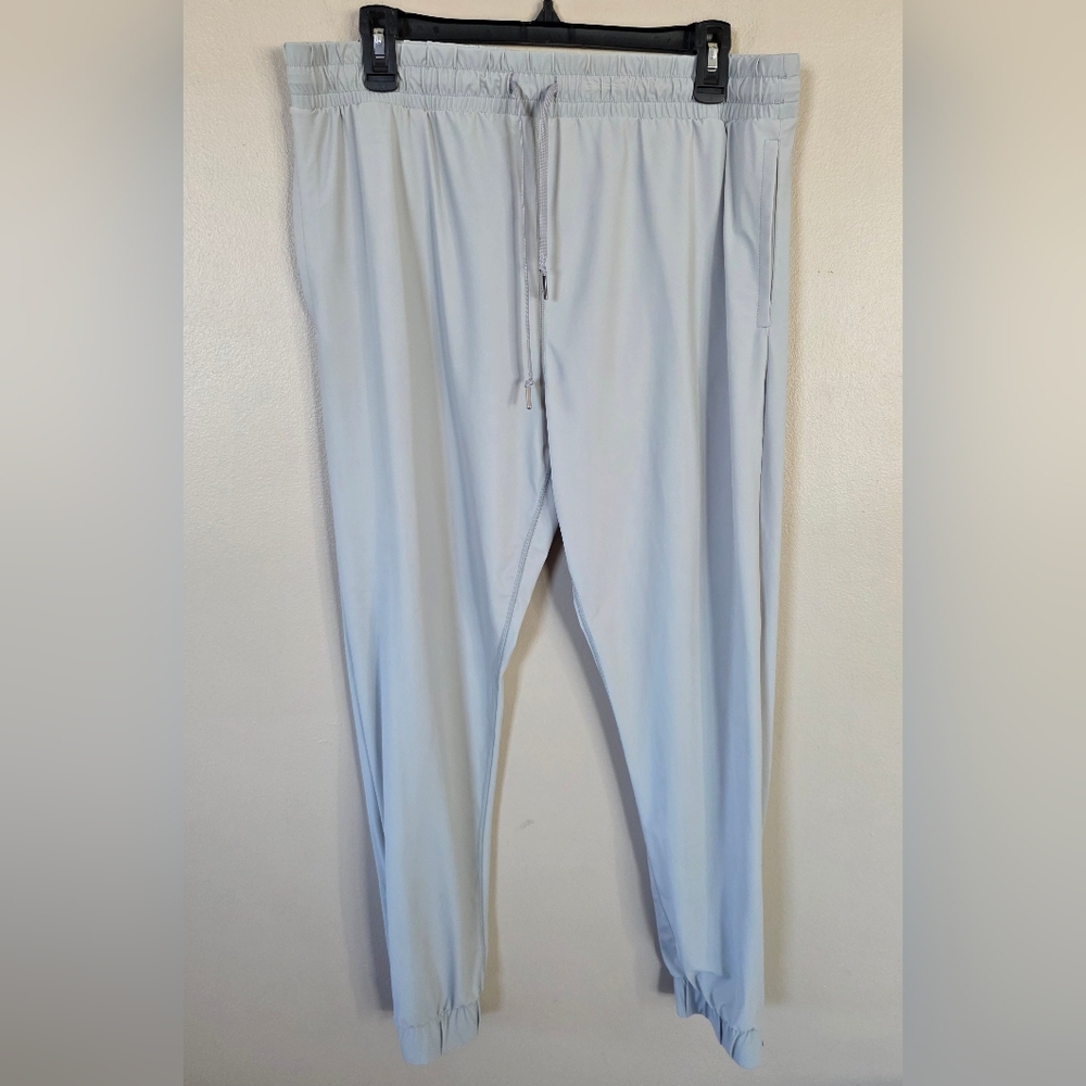 Zyia Active Everywhere Pants Joggers Ankle Zip in Gray Size XL